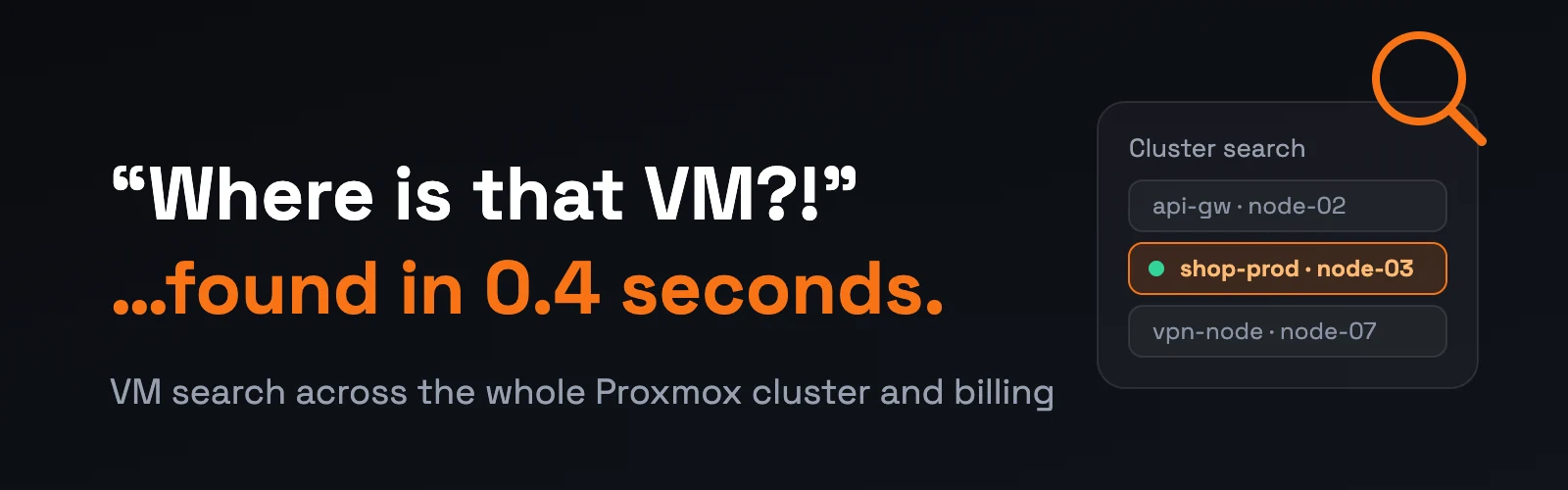 Servers Hive — a Proxmox cluster control panel