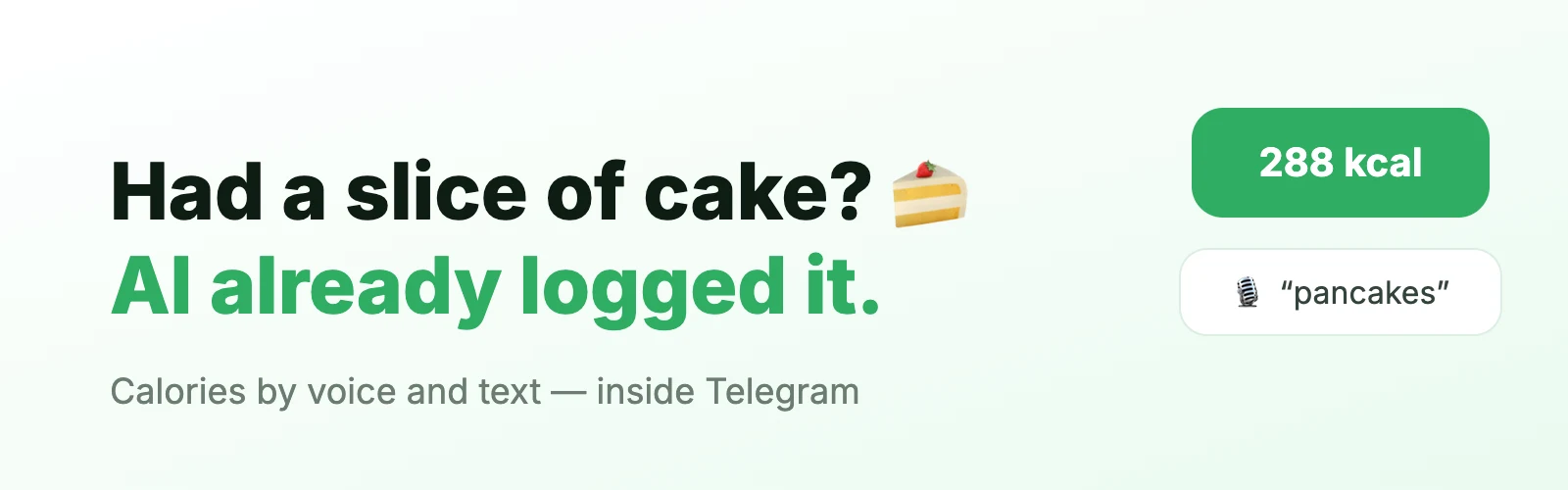 Slimly — an AI calorie tracker in Telegram